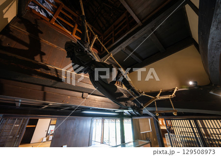 甲賀流 忍者屋敷 屋敷内部の縄はしご(滋賀県甲賀市) 甲賀流 忍者屋敷 屋敷内部の縄はしご(滋賀県甲賀市) 129508973