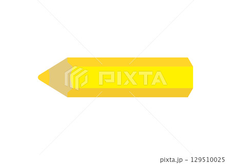 色鉛筆のアイコン（黄色鉛筆） 129510025