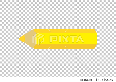 色鉛筆のアイコン（黄色鉛筆） 129510025