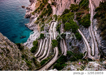 Via Krupp in Capri island, italy Via Krupp in Capri island, italy 129510059