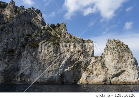 cliffs of Capri island, Capri, Italy 129510126