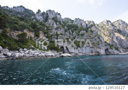 cliffs of Capri island, Capri, Italy cliffs of Capri island, Capri, Italy 129510127