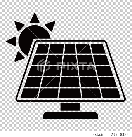 簡單的太陽能電池板 129510325