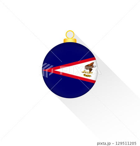 American Samoa National Flag Christmas Decoration. American Samoa National Flag Christmas Decoration. 129511205