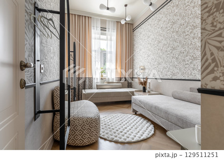 Bright Scandinavian Interior with Soft Neutral Furniture Bright Scandinavian Interior with Soft Neutral Furniture 129511251