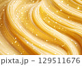 Captivating golden shimmering texture flowing elegantly with sparkling details, reminiscent of soft golden waves reflecting light in a warm setting 129511676
