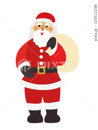 サンタクロース　クリスマス素材 129512286