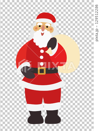 サンタクロース　クリスマス素材 129512286