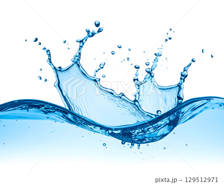 Refreshing Blue Water Splashes Refreshing Blue Water Splashes 129512971