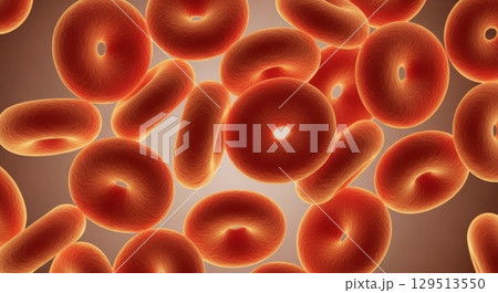 Red Blood Cells 3D Medical Illustration 129513550