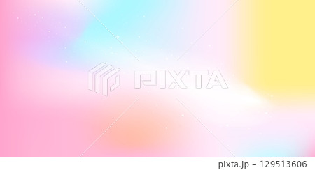 Soft pastel gradient background in pink blue yellow and peach tones with subtle glow and star dust effect. Stock vector illustration in dreamy style. Soft pastel gradient background in pink blue yellow and peach tones with subtle glow and star dust effect. Stock vector illustration in dreamy style. 129513606