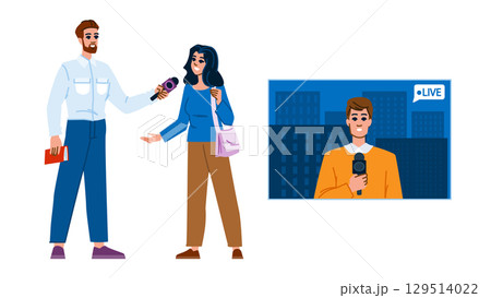 writer journalist man vector 129514022