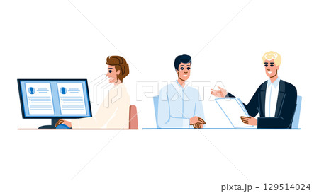 development hr specialist man vector 129514024