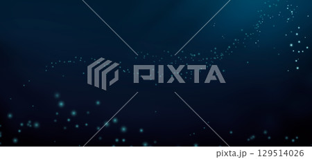 Deep sea blue illustration background realism. Dark deep and scary ocean banner. Deep sea blue illustration background realism. Dark deep and scary ocean banner. 129514026