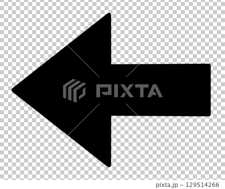 A simple left-pointing black arrow A simple left-pointing black arrow 129514266