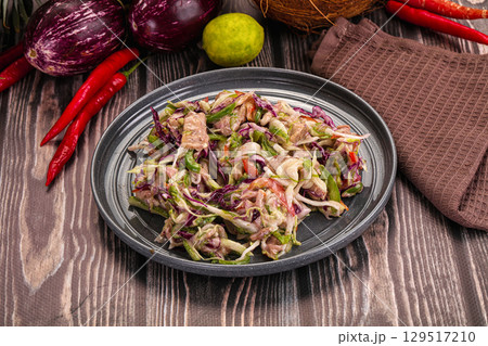 Salad with canned tuna and cabbage 129517210