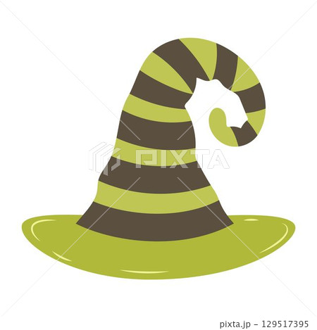 witch hat isolated, flat style 129517395