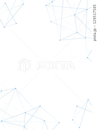 デジタル・ネットワークの背景イラスト 青 デジタル・ネットワークの背景イラスト 青 129517585