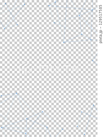 デジタル・ネットワークの背景イラスト 青 デジタル・ネットワークの背景イラスト 青 129517585