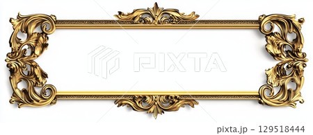 An Elegant Ornate Gold Picture Frame Design Perfect for Enhancing Your Home Decoration and Aesthetics An Elegant Ornate Gold Picture Frame Design Perfect for Enhancing Your Home Decoration and Aesthetics 129518444