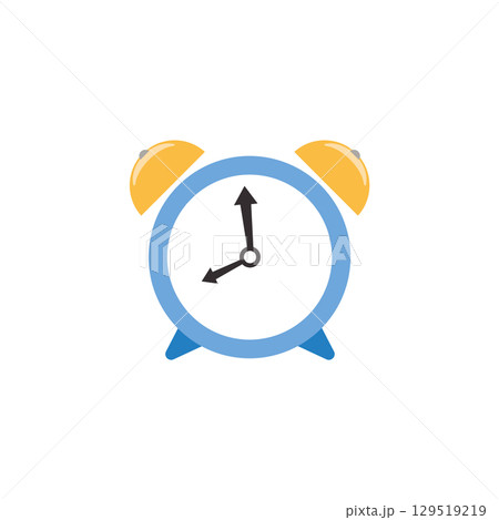 Classic alarm clock. Vector 129519219