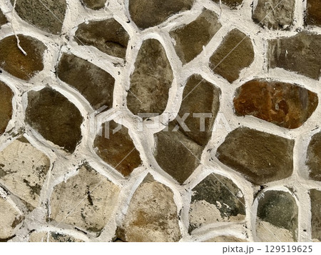 Texture background natural stone beige-brown shades. High quality photo 129519625