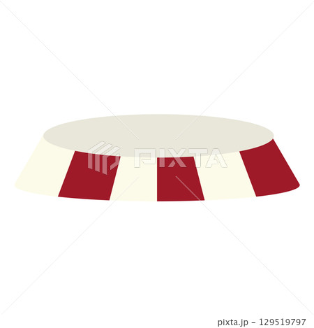 Circus ring platform. Vector 129519797