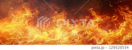 Texture of burning fire 129520534