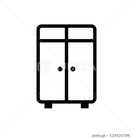 Cupboard  illustration icon 129520786