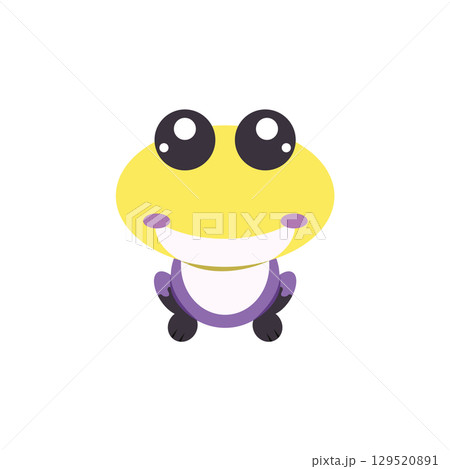 Cute frog character design. Vector Cute frog character design. Vector 129520891