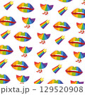Pride Fashion Pattern Design. Vector 129520908