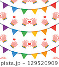 Pride Celebration Pattern. Vector 129520909