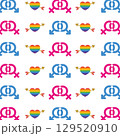 Gender Symbol Pattern Design. Vector 129520910