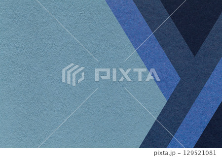 Abstract cool gray, navy blue textured paper background with geometric lines, copy space for graphic banner template 129521081