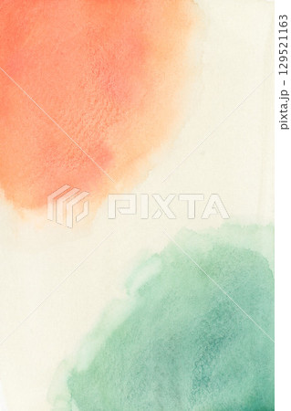 浮世絵をイメージした和風の水彩素材 129521163