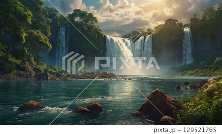 世界が息を呑む、幻想と轟音の大瀑布 - 神秘の自然遺産風景 世界が息を呑む、幻想と轟音の大瀑布 - 神秘の自然遺産風景 129521765