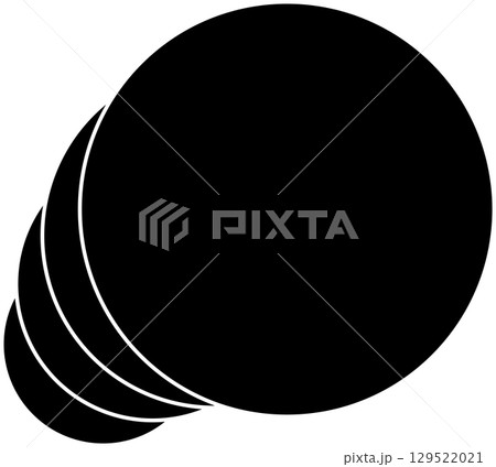Circle line curve with blending design. Concept of technology, digital 129522021