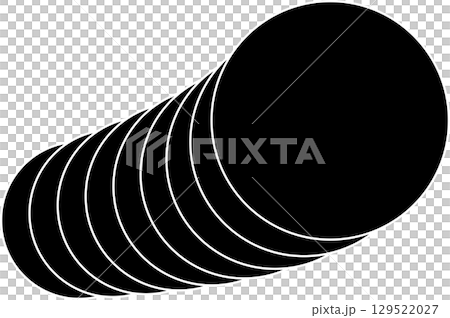 Circle line curve with blending design. Concept of technology, digital 129522027