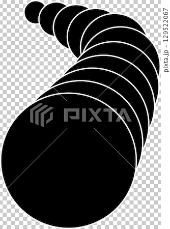 Circle line curve with blending design. Concept of technology, digital Circle line curve with blending design. Concept of technology, digital 129522067