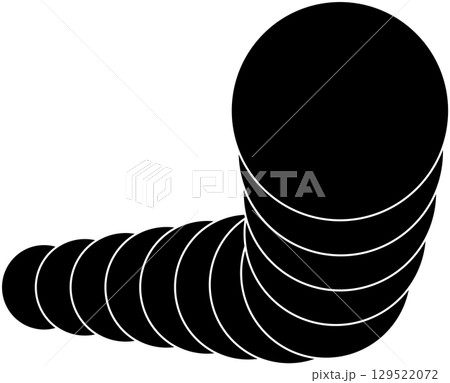 Circle line curve with blending design. Concept of technology, digital Circle line curve with blending design. Concept of technology, digital 129522072