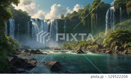 世界が息を呑む、幻想と轟音の大瀑布 - 神秘の自然遺産風景 世界が息を呑む、幻想と轟音の大瀑布 - 神秘の自然遺産風景 129522208