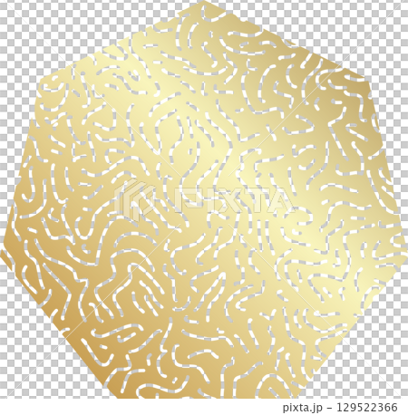 Geometric line pattern gold color 129522366