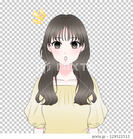 一位女性發現的上半身插圖 一位女性發現的上半身插圖 129522512