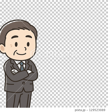 一位資深男員工熱情地觀看新員工的演示 129523089