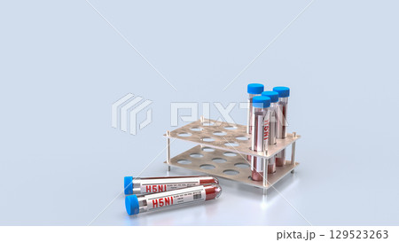 The Blood Tube for avian influenza or bird flu concept 3d Rendering. The Blood Tube for avian influenza or bird flu concept 3d Rendering. 129523263