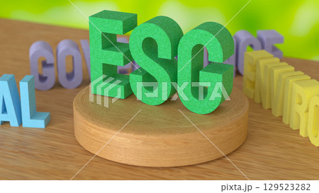 The ESG for ecology or  environment concept  3d Rendering. 129523282