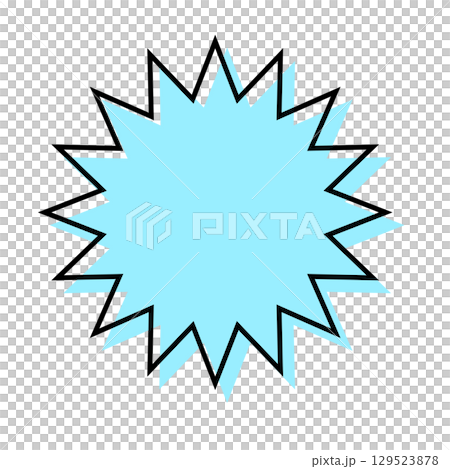 Simple, misaligned lines in speech bubbles, jagged shapes Simple, misaligned lines in speech bubbles, jagged shapes 129523878