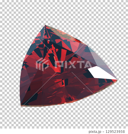 Trilliant cut ruby 2 129523938