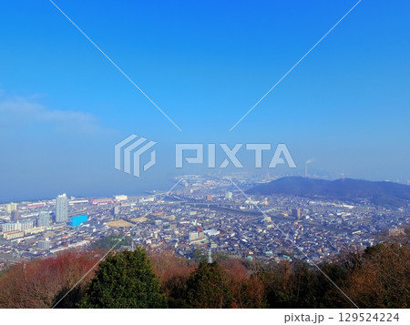 青ノ山山頂展望台より望む絶景(香川県宇多津町) 青ノ山山頂展望台より望む絶景(香川県宇多津町) 129524224