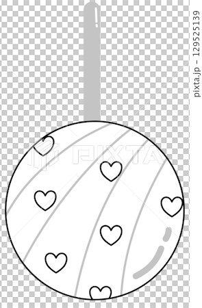 Outline cartoon for Christmas and Happy new year celebration Outline cartoon for Christmas and Happy new year celebration 129525139